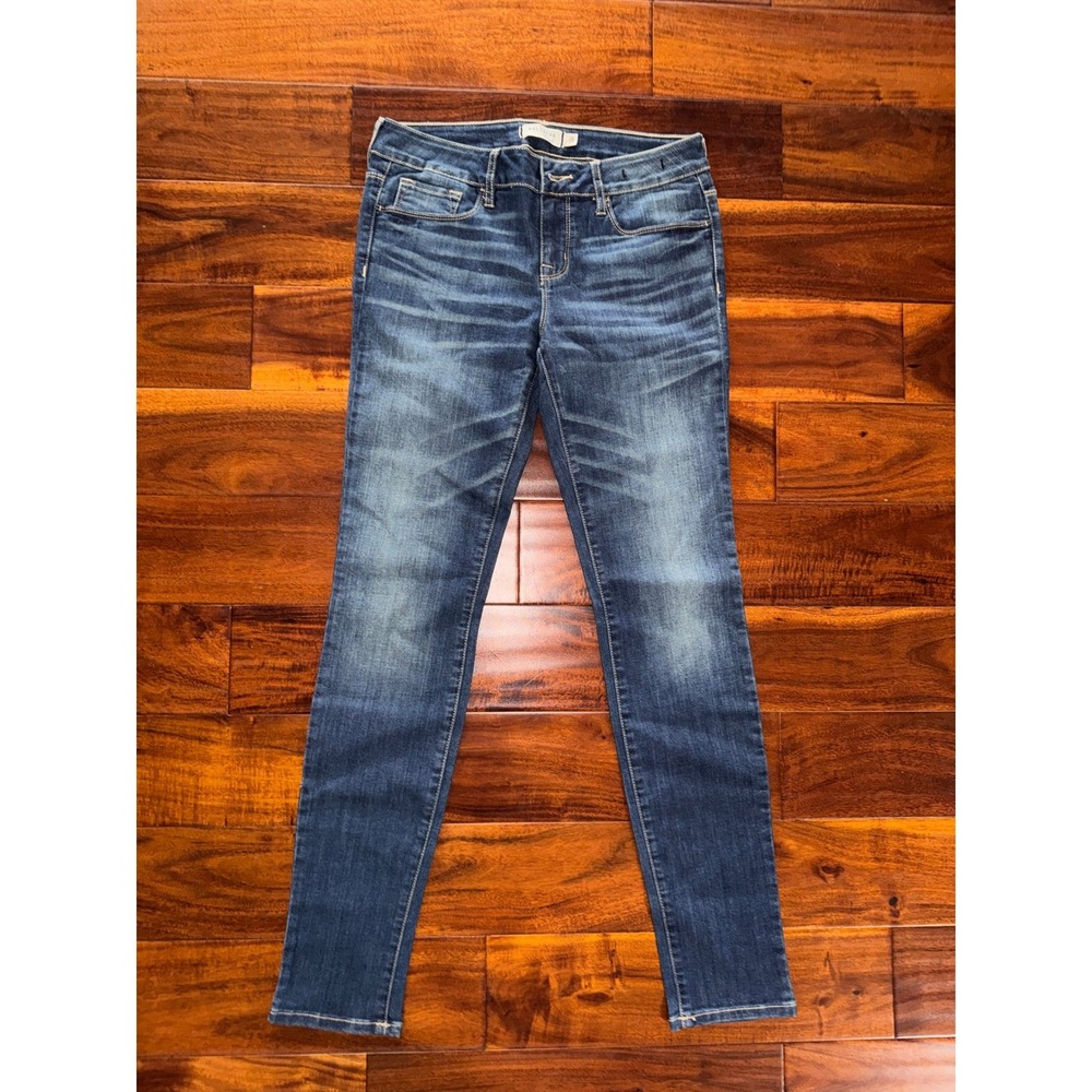 Bullhead Black  Jeans Womens 9 Dark Wash Denim Low Rise Slim Fit 31 Inseam